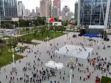 昆明东风广场旗杆26.3米